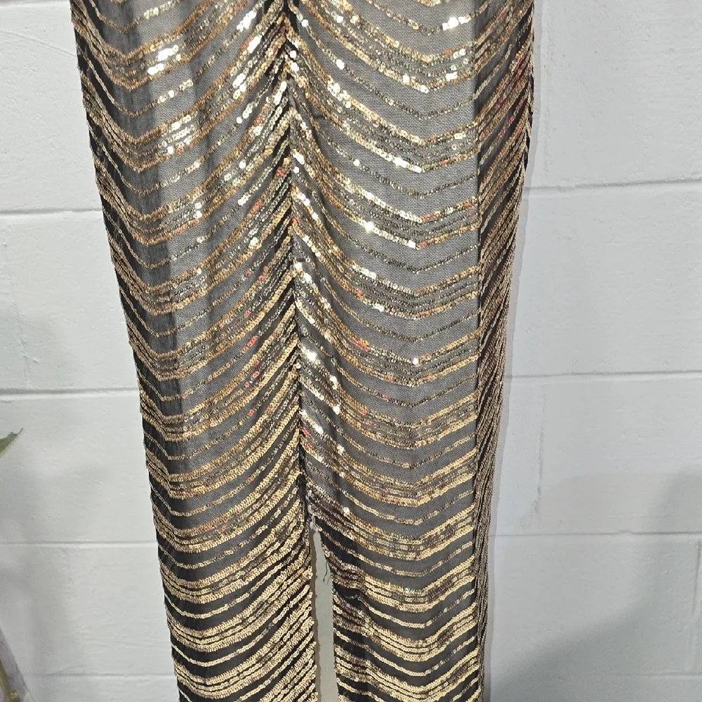 Fashion Nova Black and Gold Dress - Picture 10 of 12